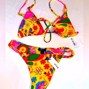 NWT NASTY GAL RETRO BIKINI size Medium